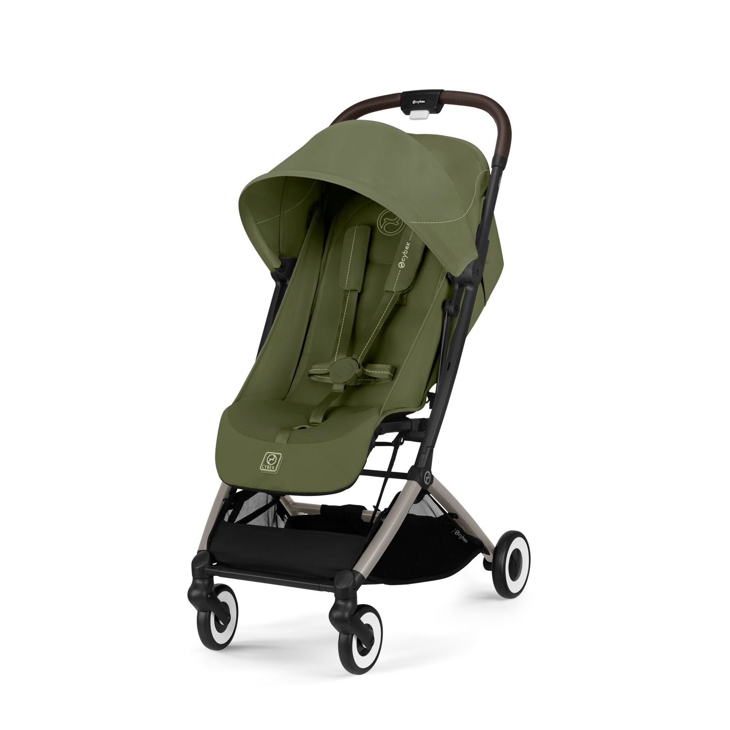 Cybex Orfeo stroller in moss green colour.