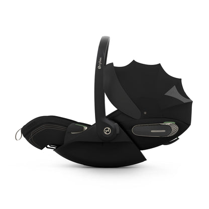 Cybex cloud s car seat in sepia black colour, with recline function.