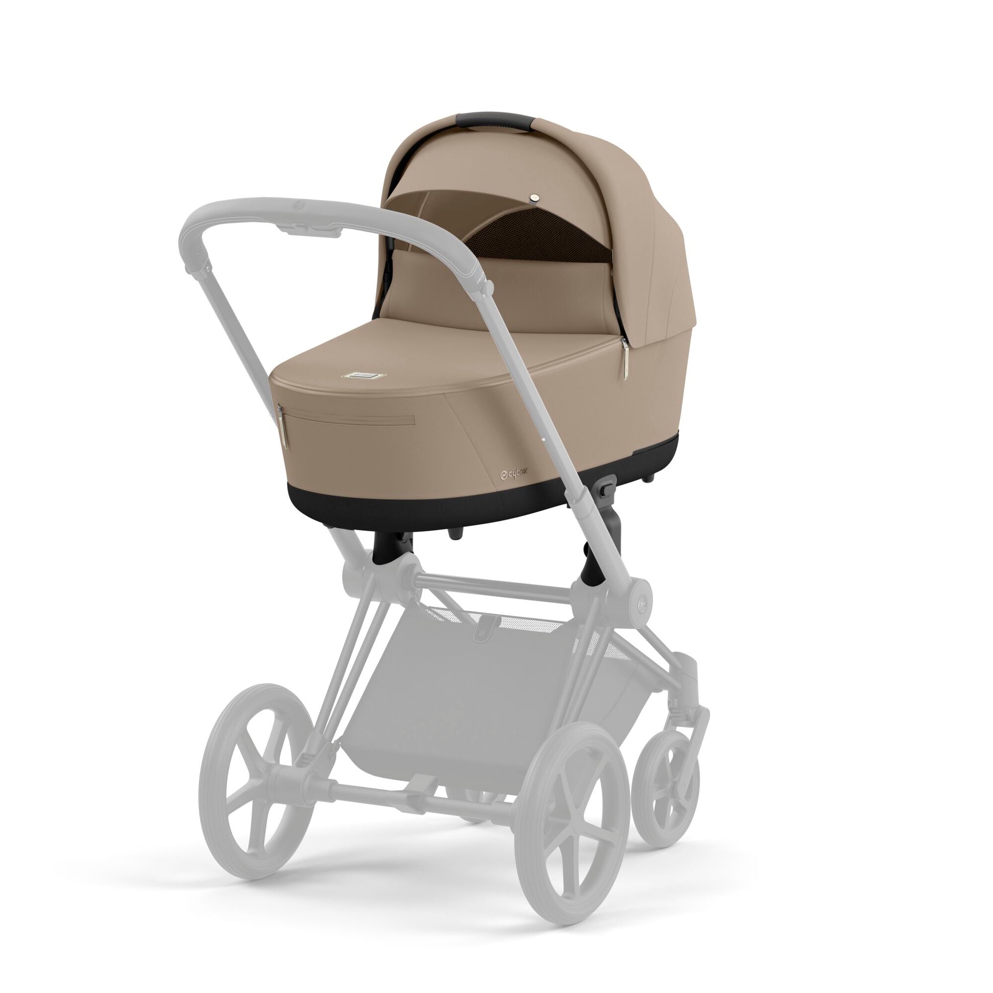 Cybex Lux Carrycot in cozy beige.