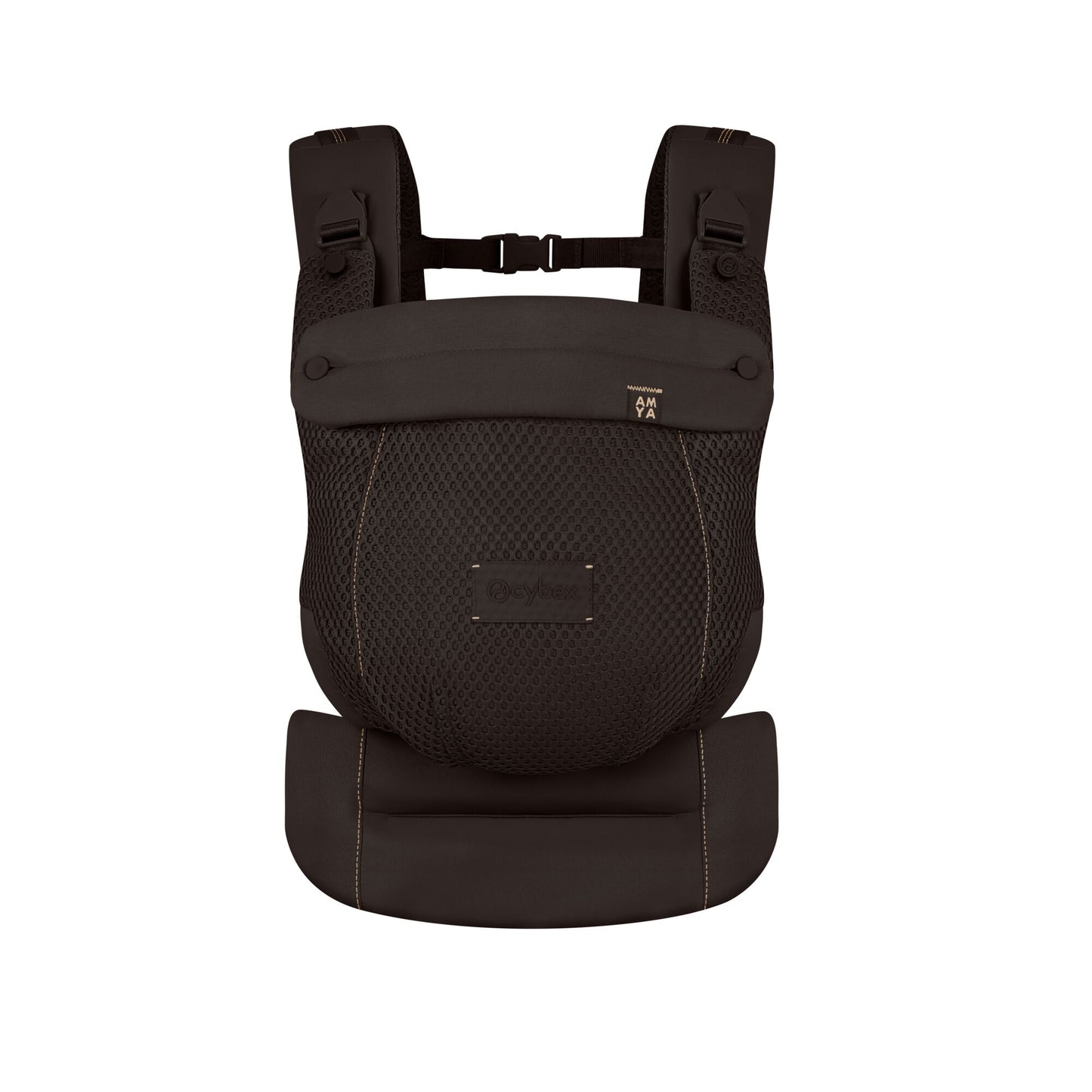 Cybex Amya baby carrier in chocolate brown colour way.