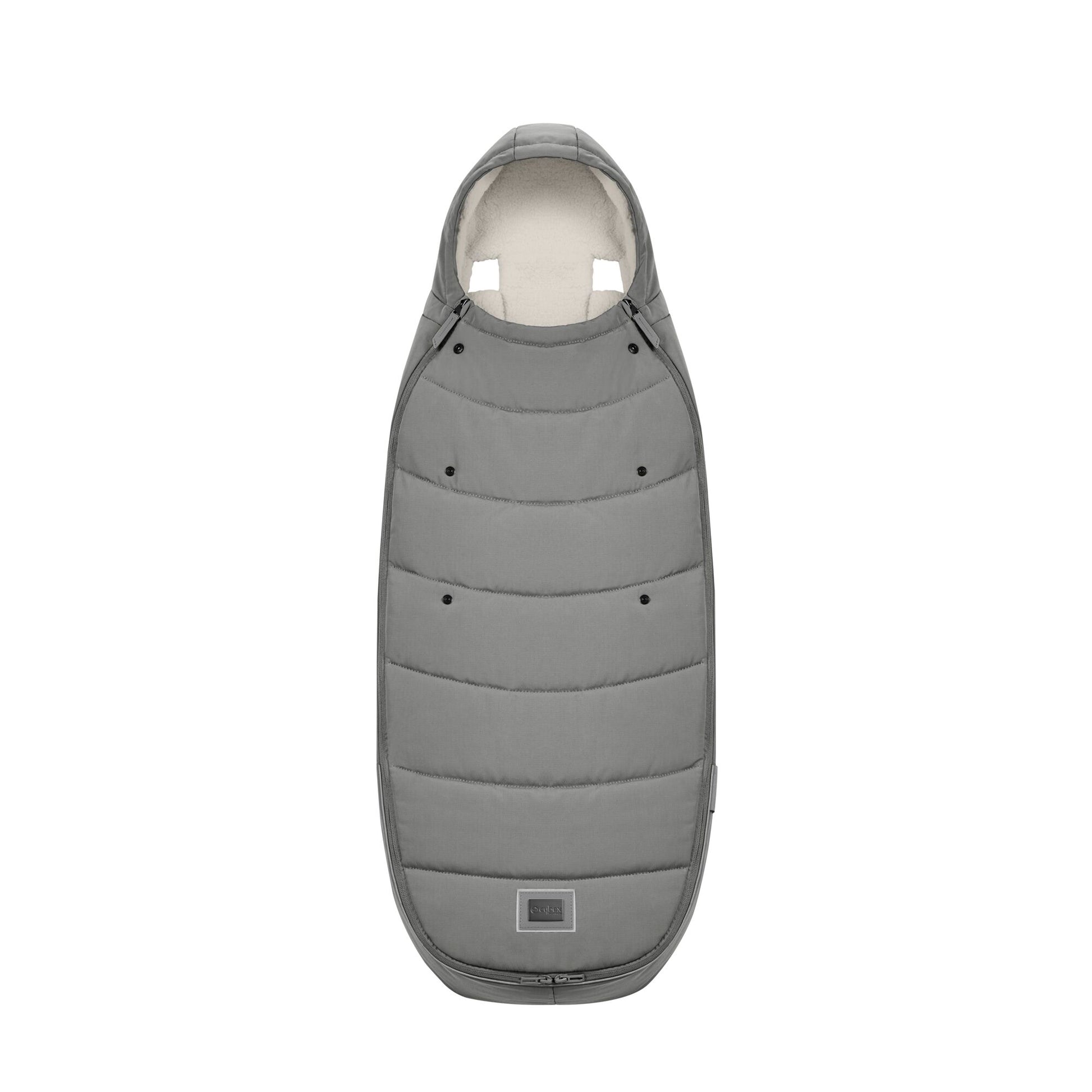 Cybex platinum footmuff in mirage grey.