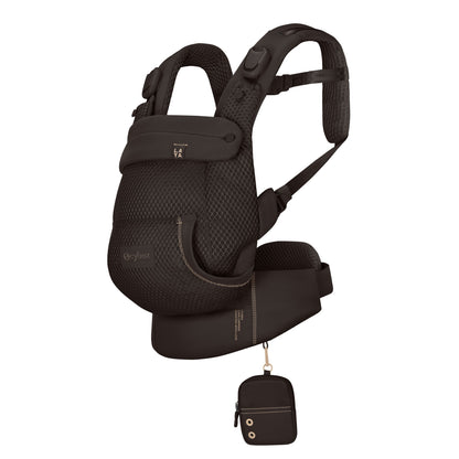 Cybex Laya baby carrier in chocolate brown colour way.