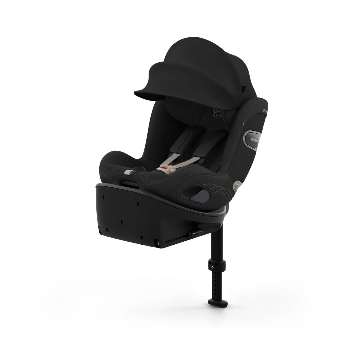 Cybex sirona Si swivel car seat complete with isofix base in sepia black style colour.
