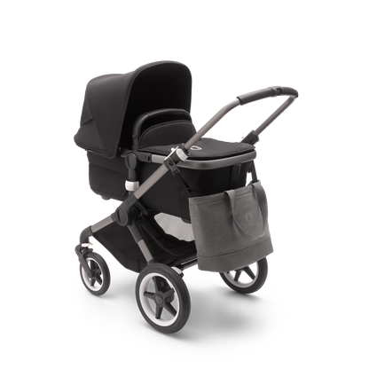 Bugaboo changing bag in grey melange colour.