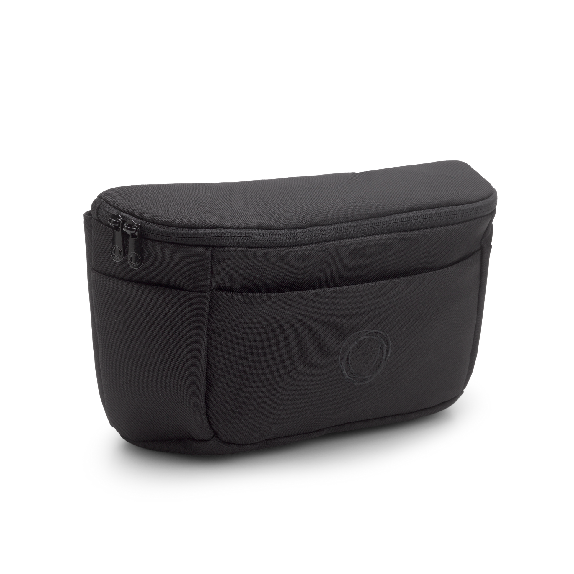 Bugaboo organiser bag for pushchair in midnight black colourway.