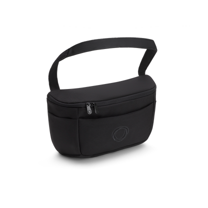 Bugaboo organiser bag for pushchair in midnight black colourway.