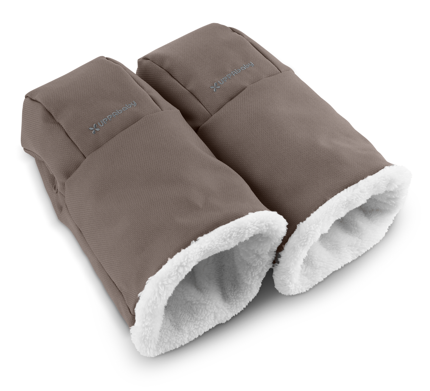 A pair of UPPAbaby cozy handmuffs in Theo colour.
