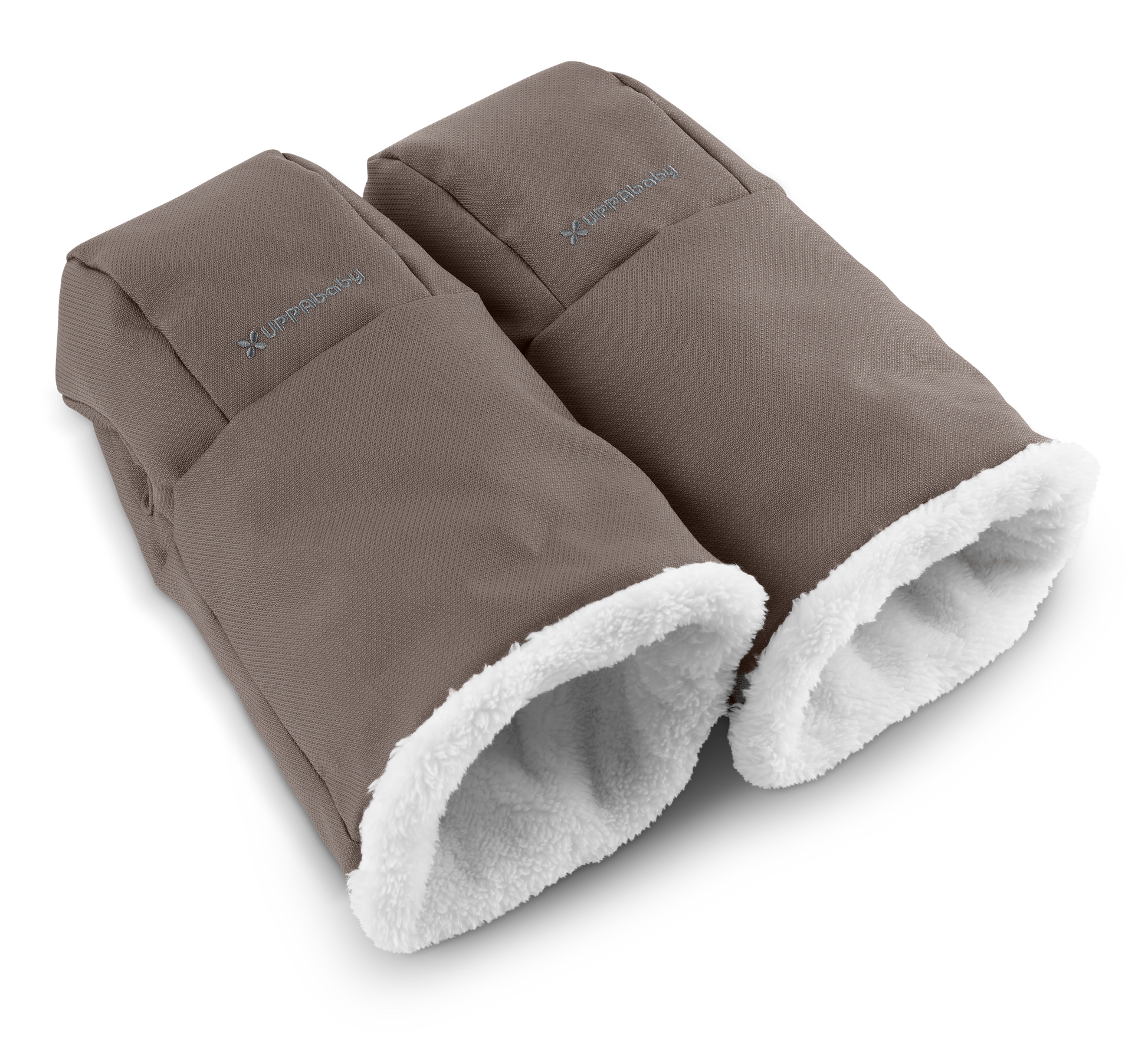 A pair of UPPAbaby cozy handmuffs in Theo colour.