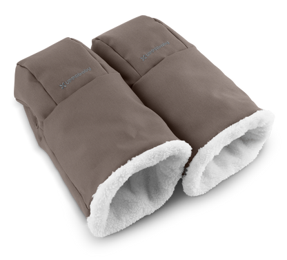 A pair of UPPAbaby cozy handmuffs in Theo colour.