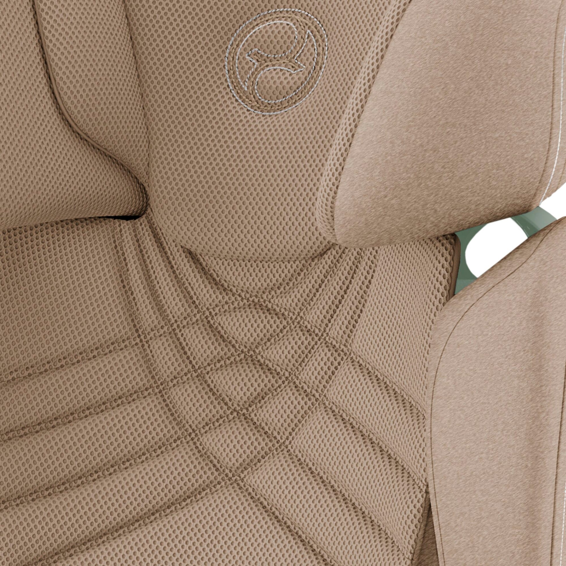 Cybex Solution T mirage in Cozy Beige Plus colour.