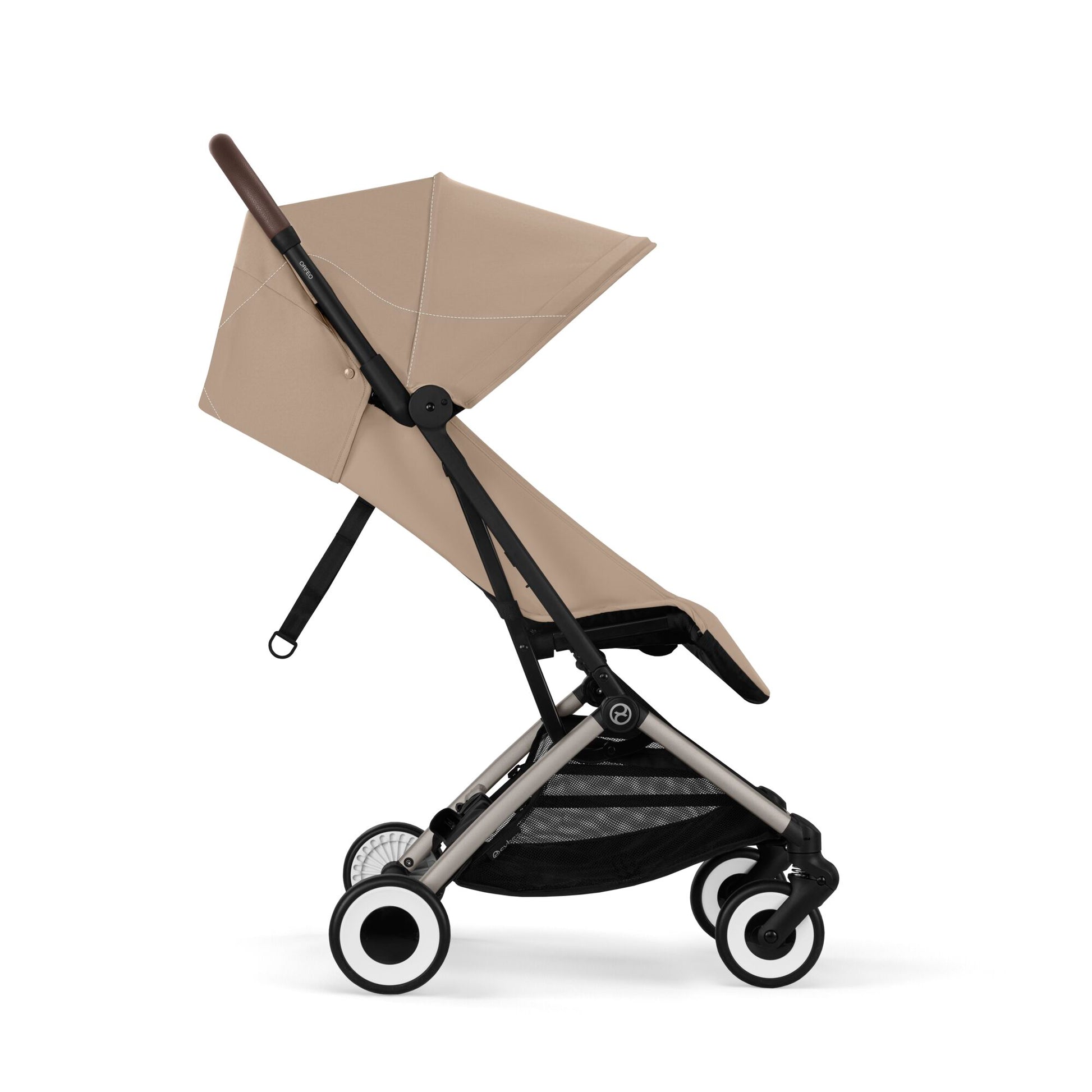 Cybex Orfeo stroller in almond beige colour.