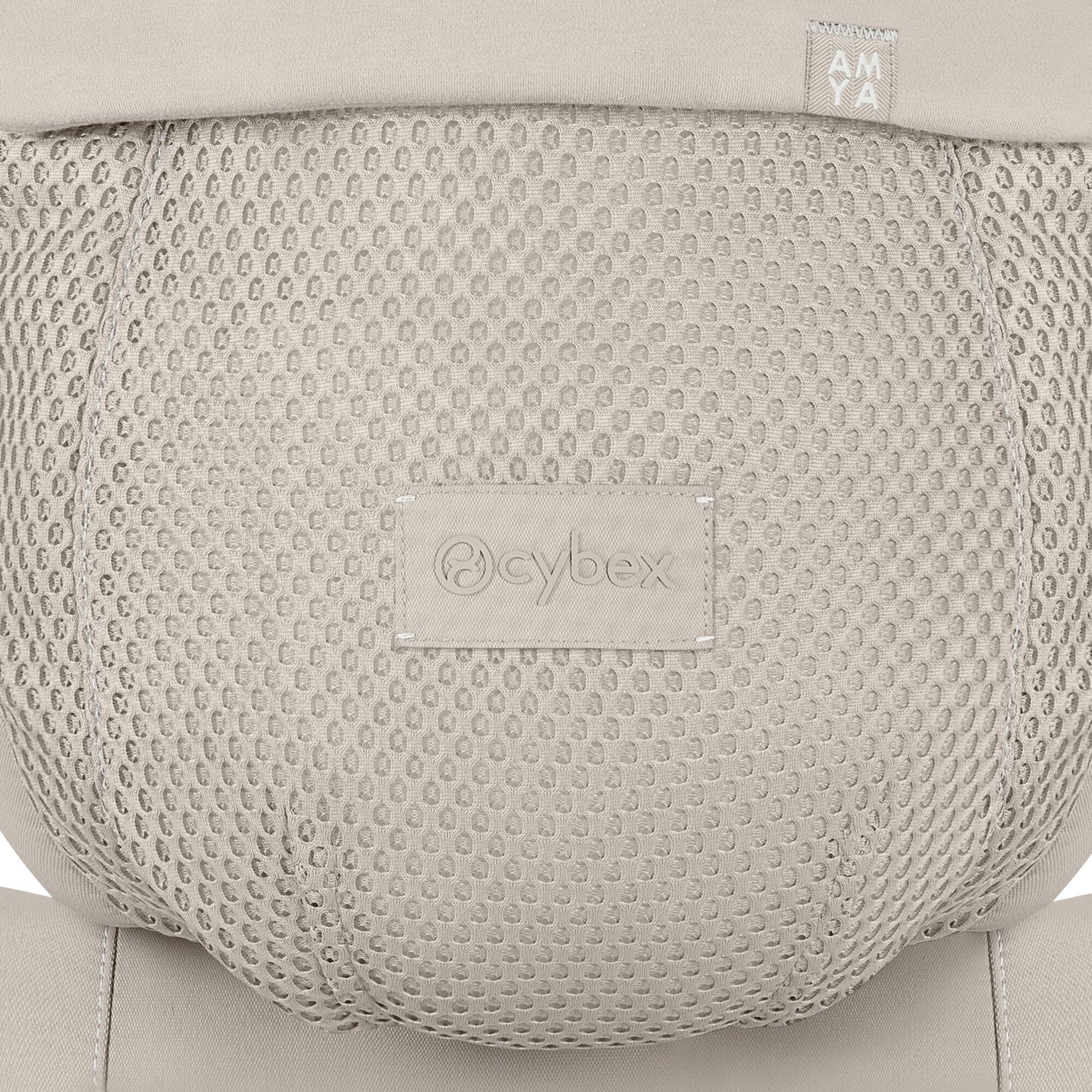 Cybex Amya baby carrier in dune grey colour way.