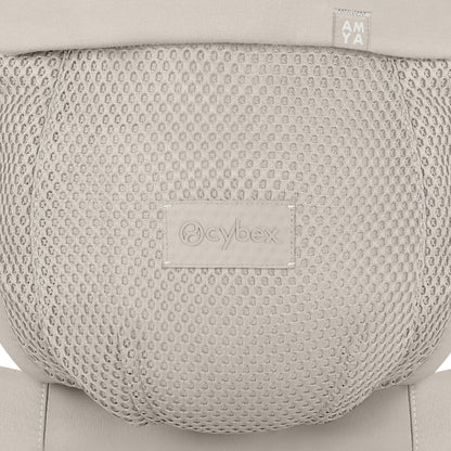 Cybex Amya baby carrier in dune grey colour way.