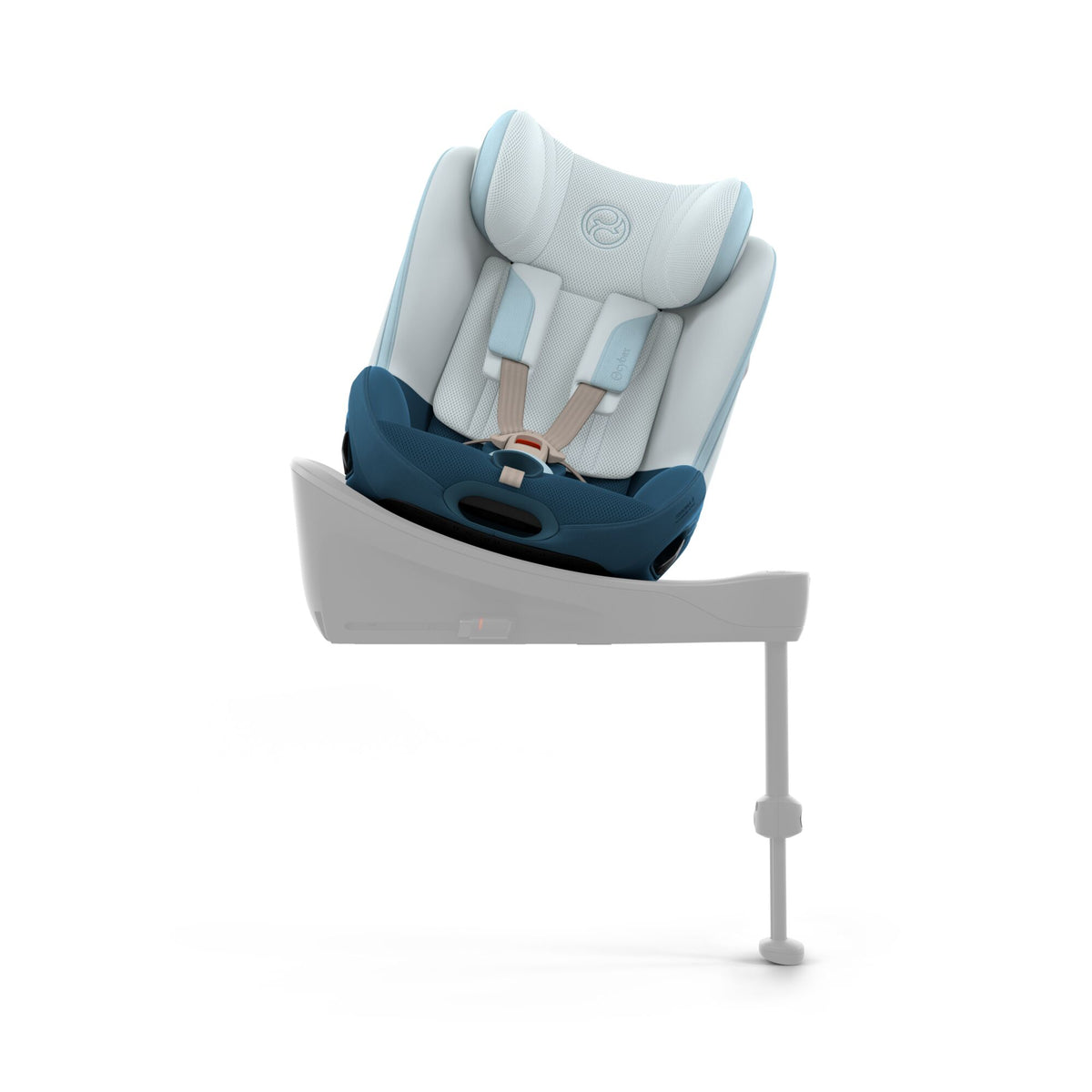 Cybex Sirona S car seat without base, in opal blue style colour way.