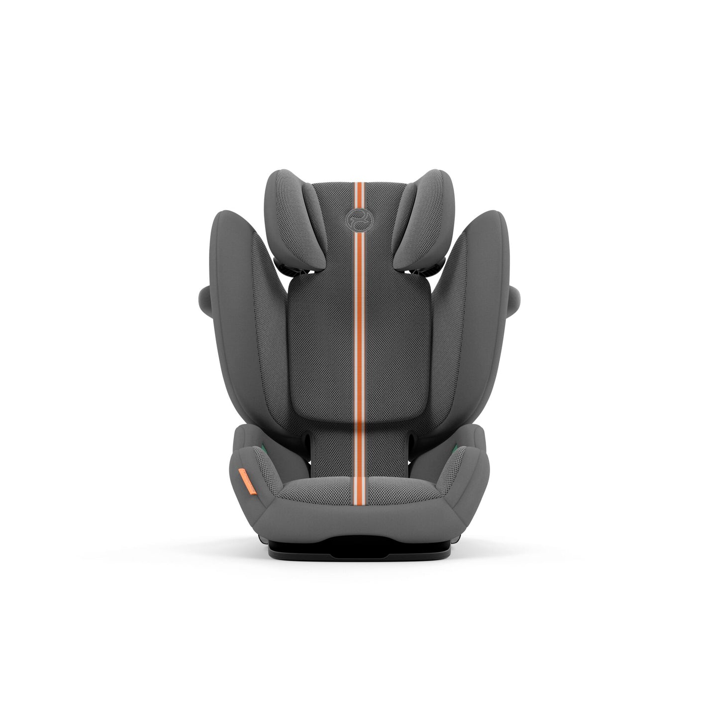 The Solution G car seat in grey plus showcasing its design.