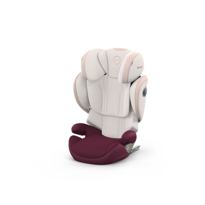 Cybex solution s high back child car seat in  quartz pink style colour.