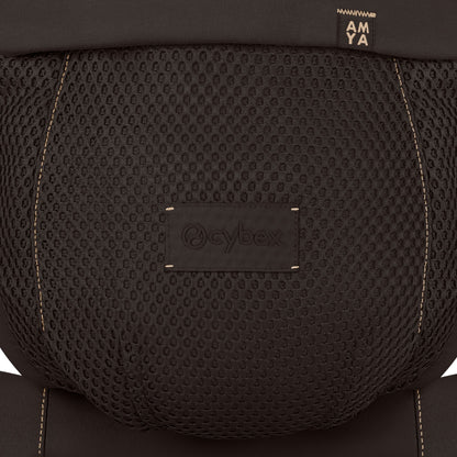 Cybex Amya baby carrier in chocolate brown colour way.