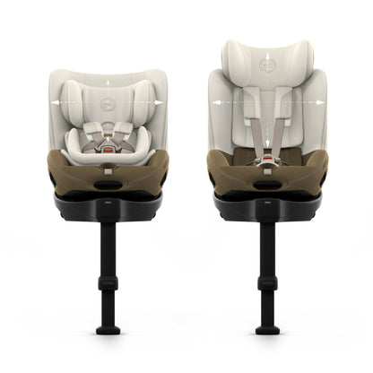 Cybex sirona Si swivel car seat complete with isofix base in jade green style colour.