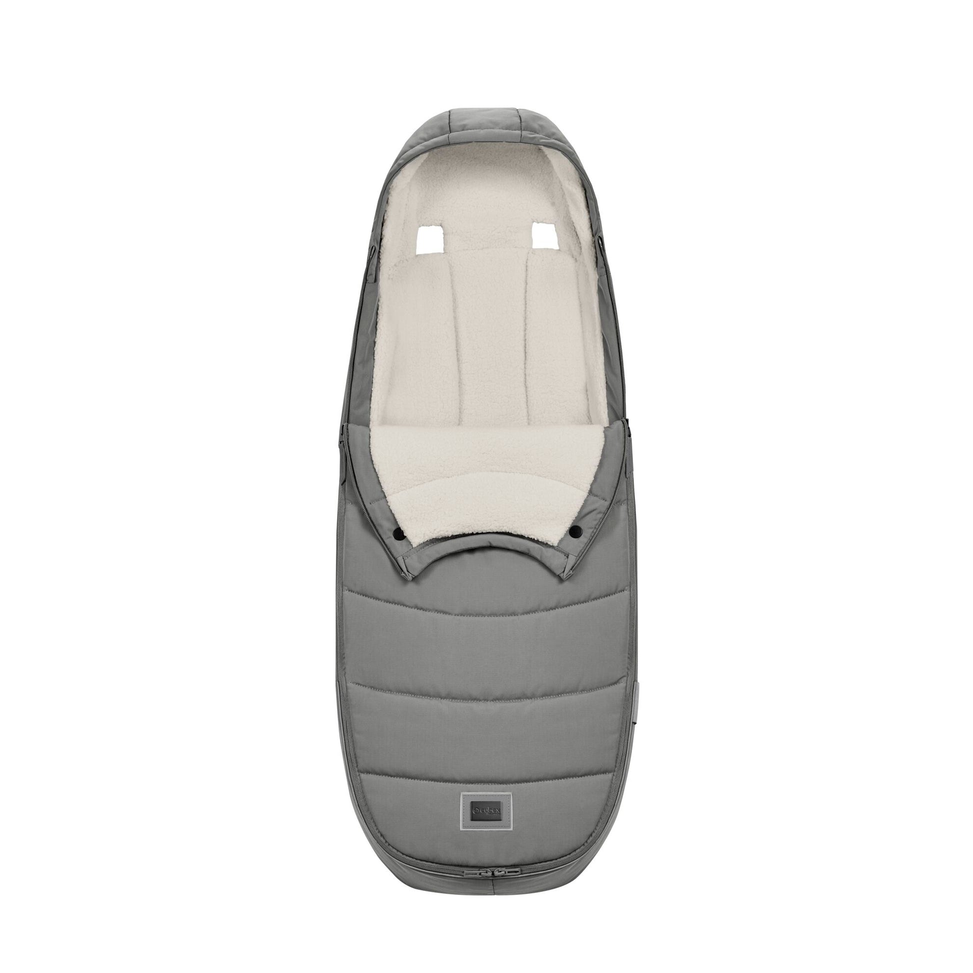 Cybex platinum footmuff in mirage grey.