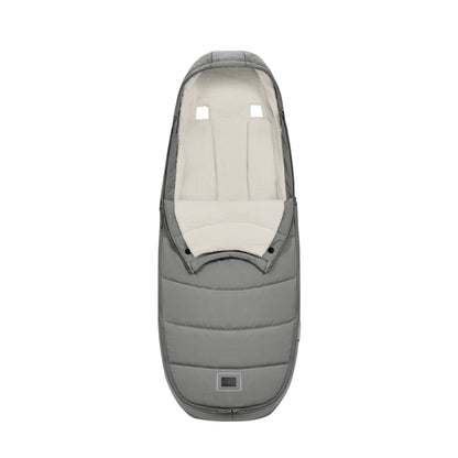 Cybex platinum footmuff in mirage grey.