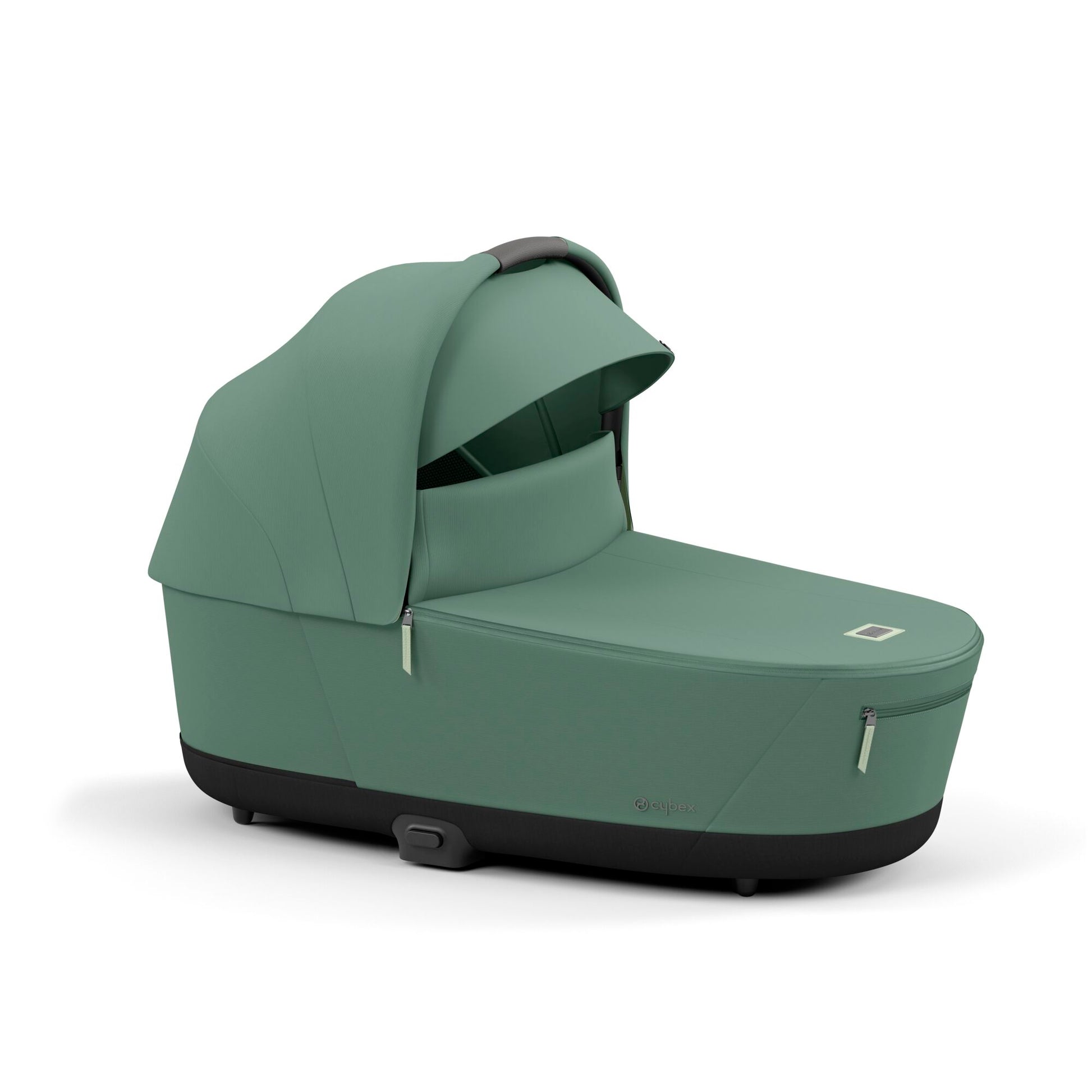 Cybex Lux Carrycot in leaf green.