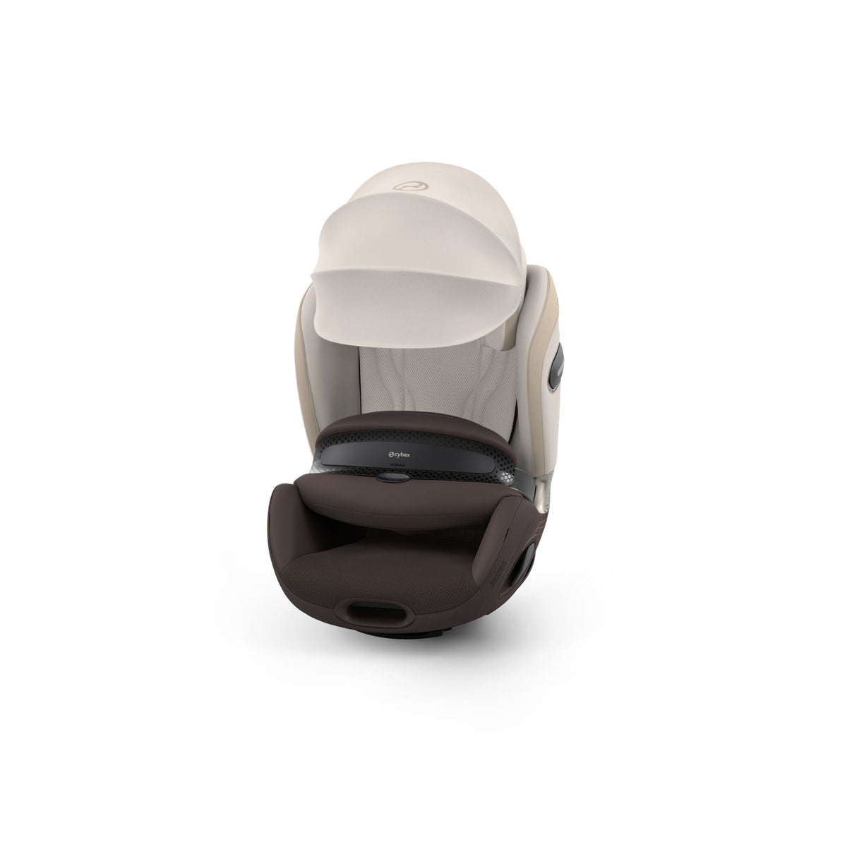 Cybex anoris s car seat with airbag in amber brown colour, without base.