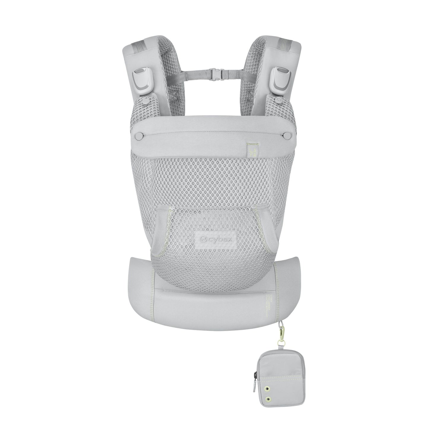 Cybex Laya baby carrier in fog grey colour way.