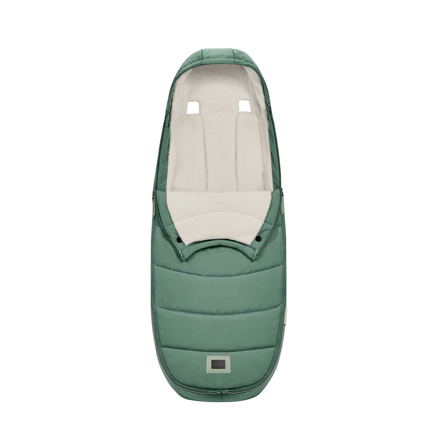 Cybex platinum footmuff in leaf green. 