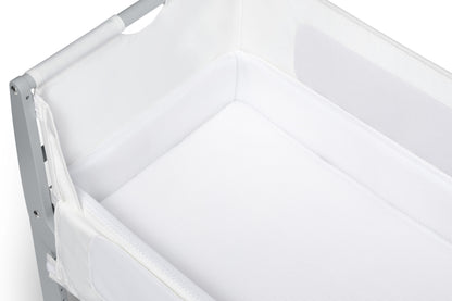 Replacement white mattress for various snuzpod cribs.