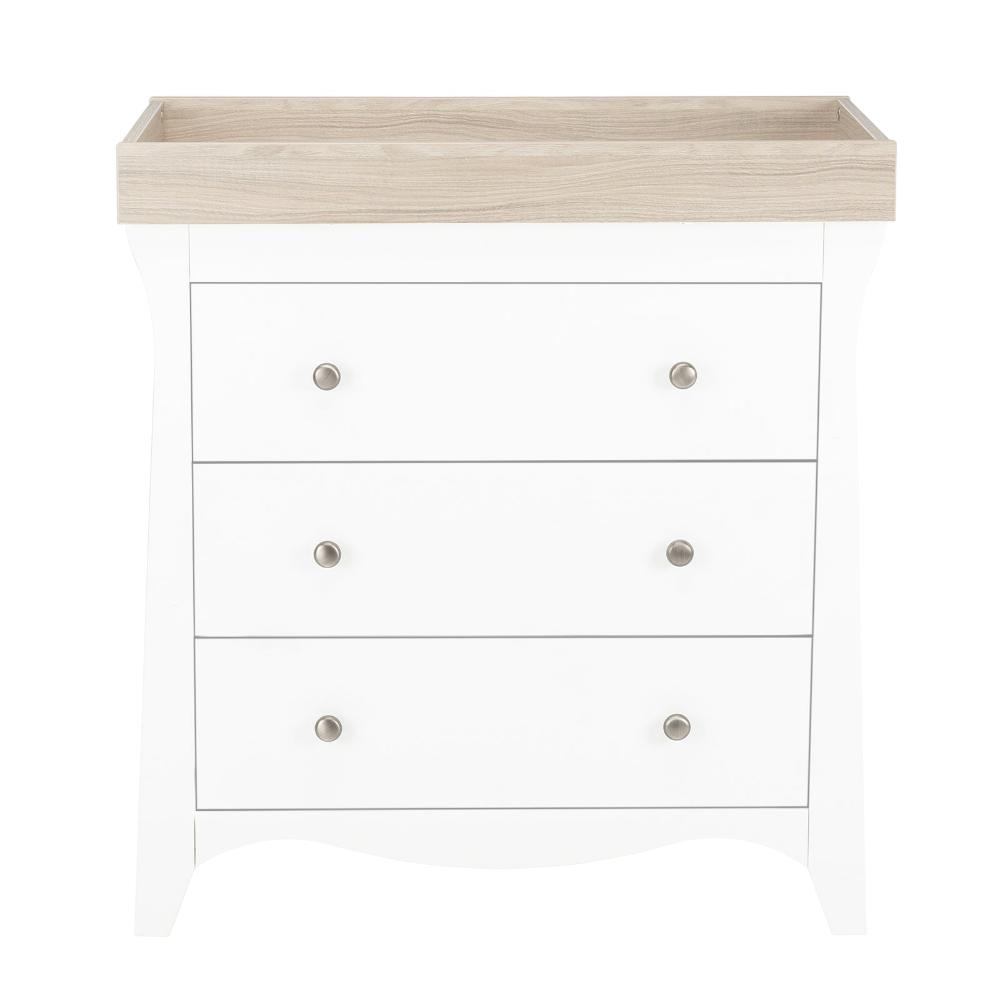 Clara dresser with 3 drawers in white