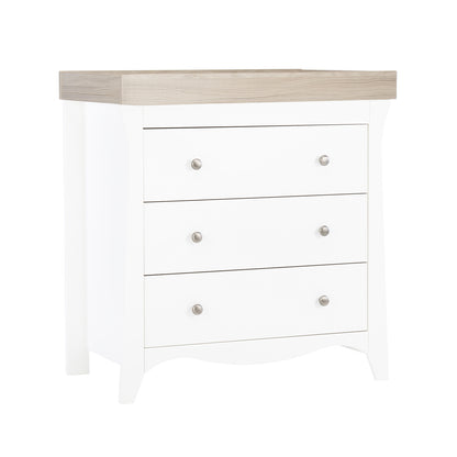 Clara dresser with 3 drawers in white