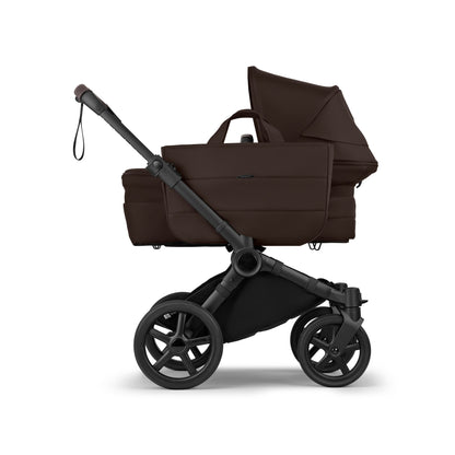 Bugaboo Donkey 6 pushchair single mode in cocoa brown colour.