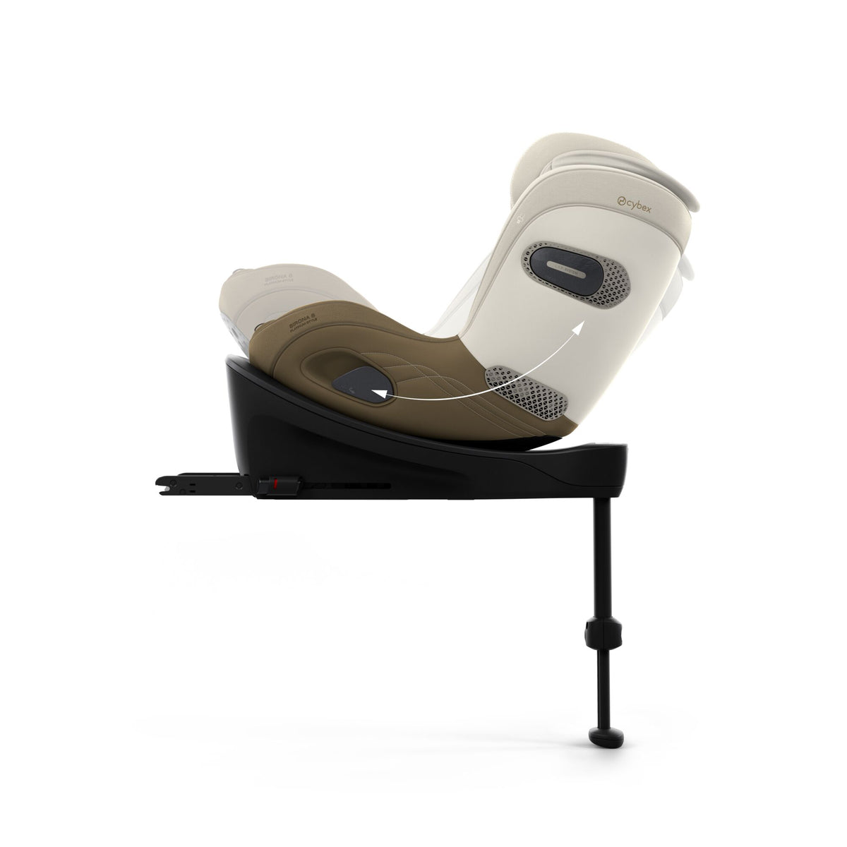 Cybex sirona Si swivel car seat complete with isofix base in jade green style colour.