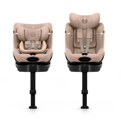 Cybex Sirona S car seat without base, in cozy beige colour way,.