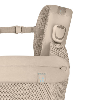 Cybex Laya baby carrier in almond beige colour way.