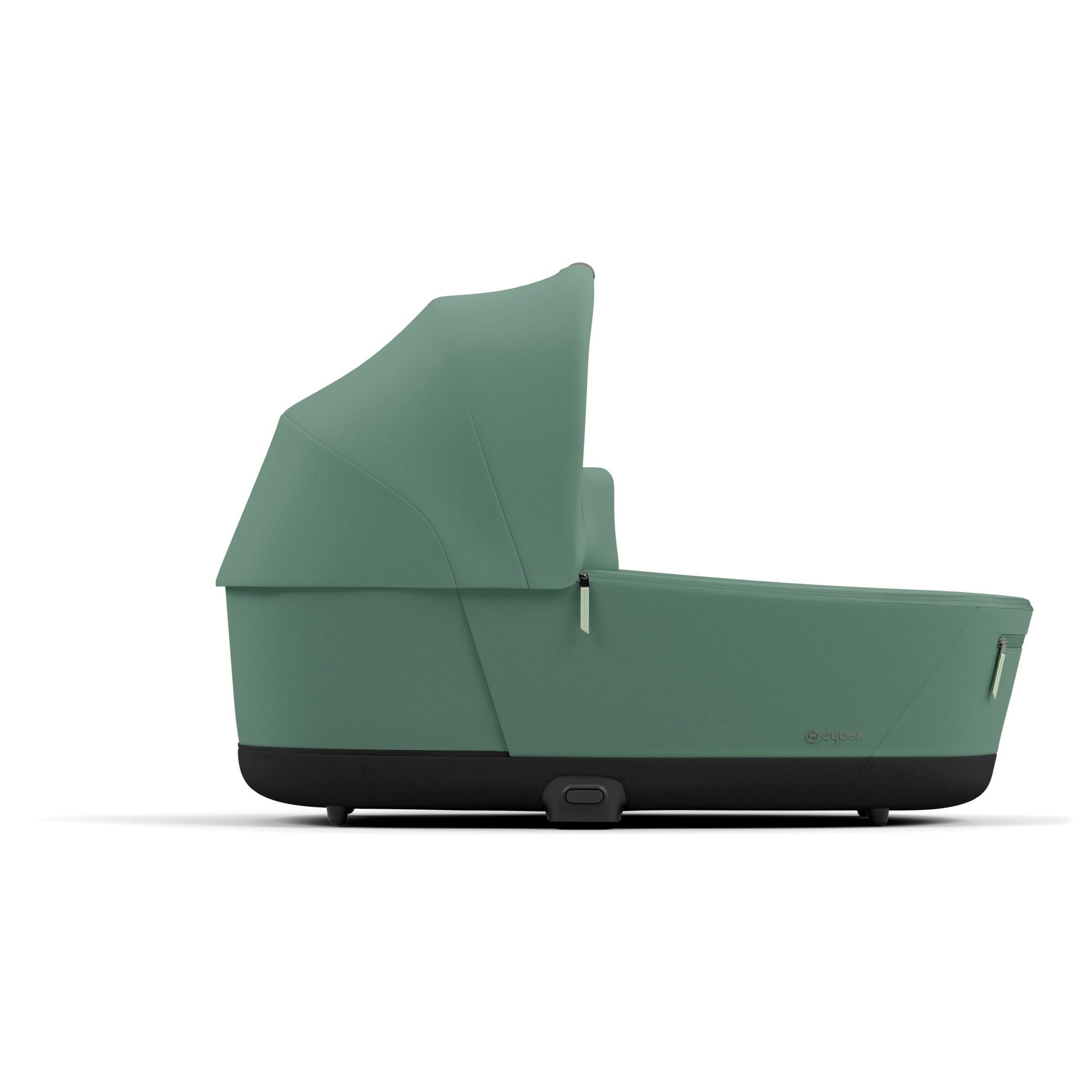 Cybex Lux Carrycot in leaf green.