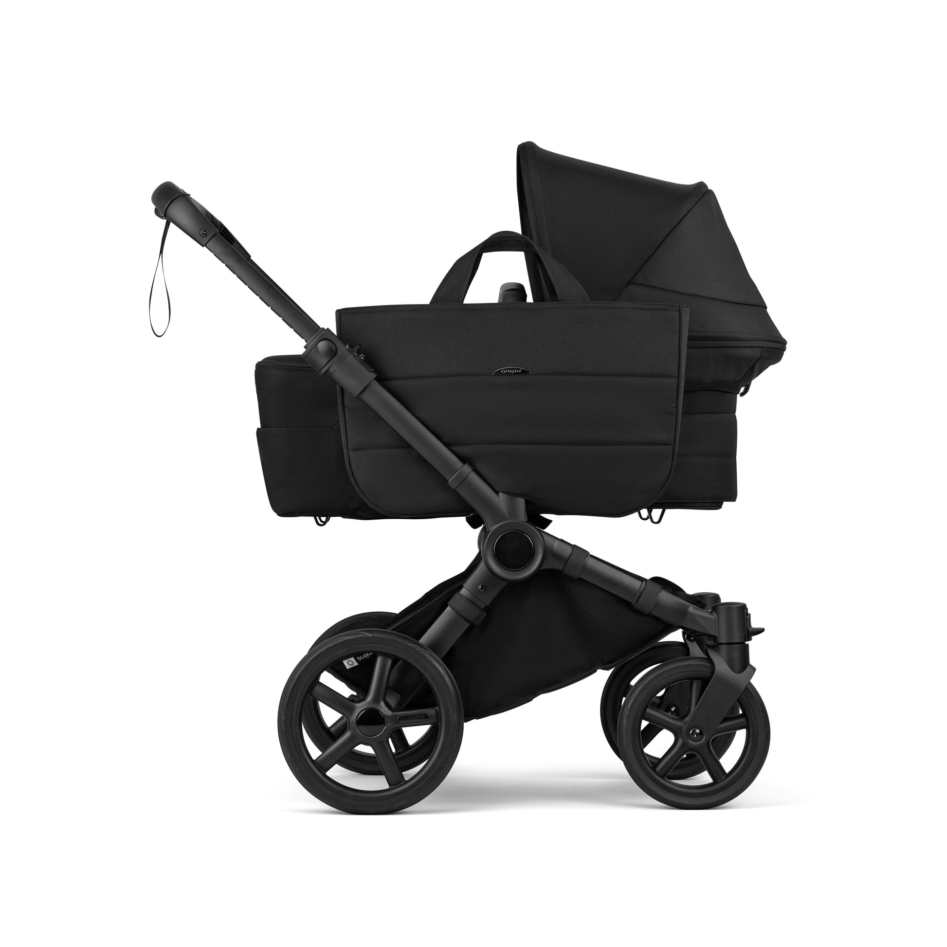 Bugaboo Donkey 6 pushchair single mode in heritage black colour.