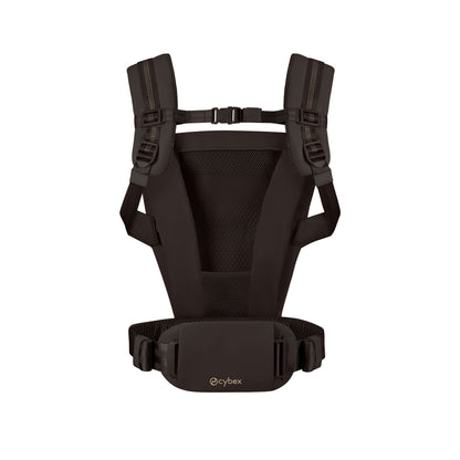 Cybex Amya baby carrier in chocolate brown colour way.