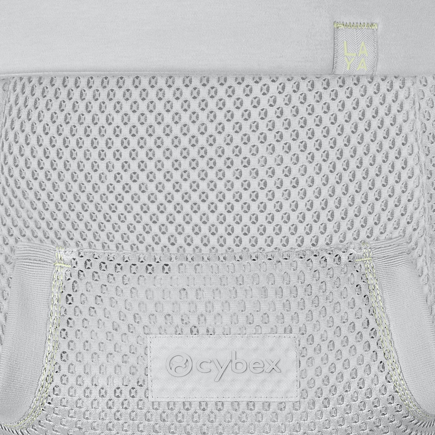 Cybex Laya baby carrier in fog grey colour way.