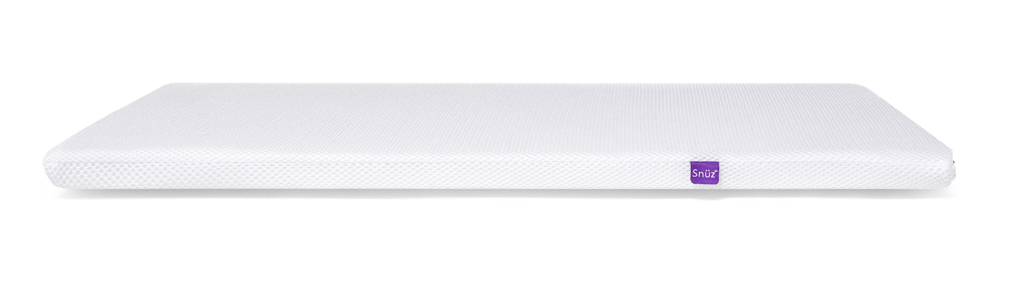 Replacement white mattress for various snuzpod cribs.