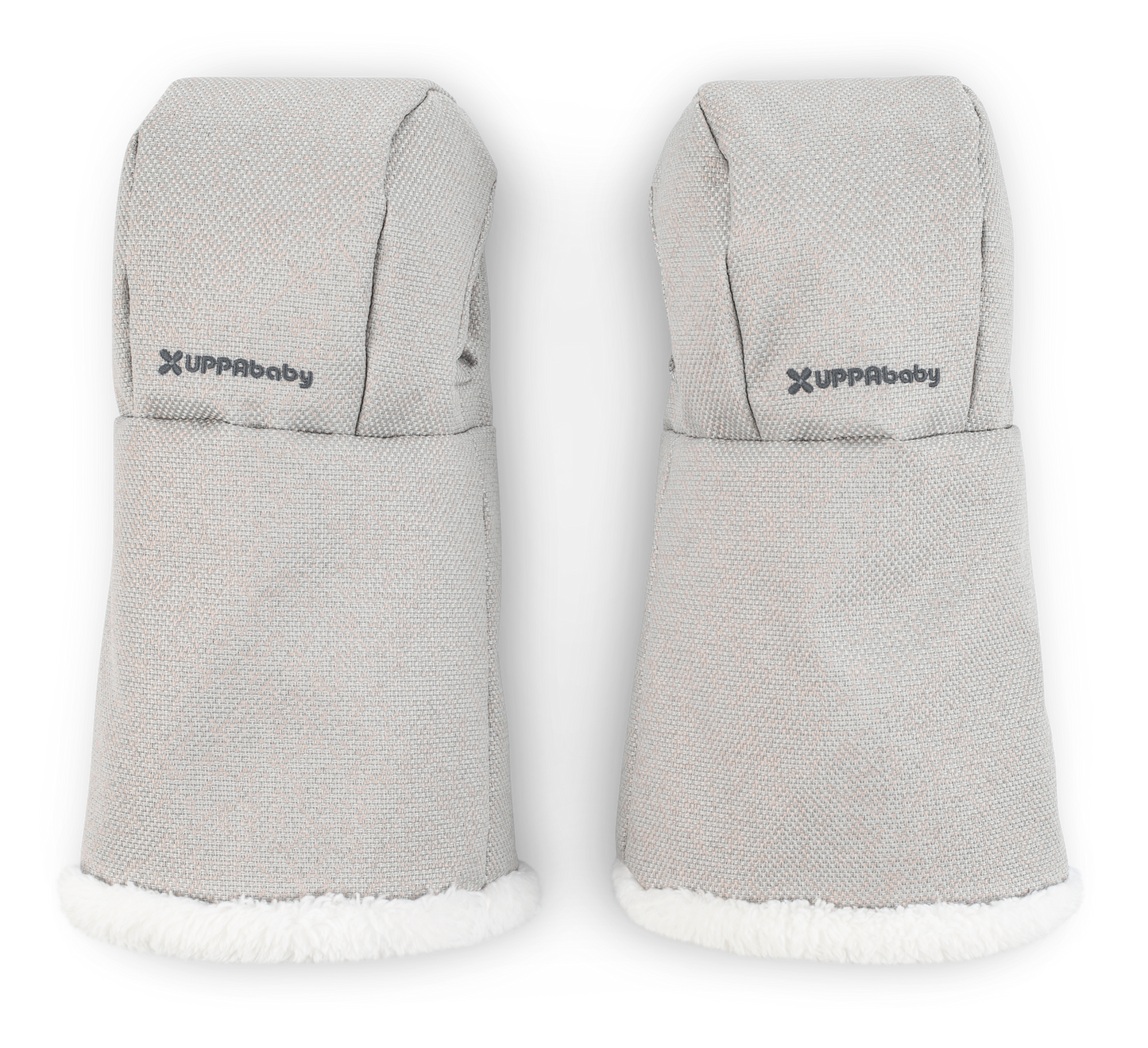 A pair of UPPAbaby cozy handmuffs in Savannah colour.