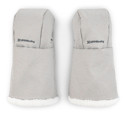 A pair of UPPAbaby cozy handmuffs in Savannah colour.
