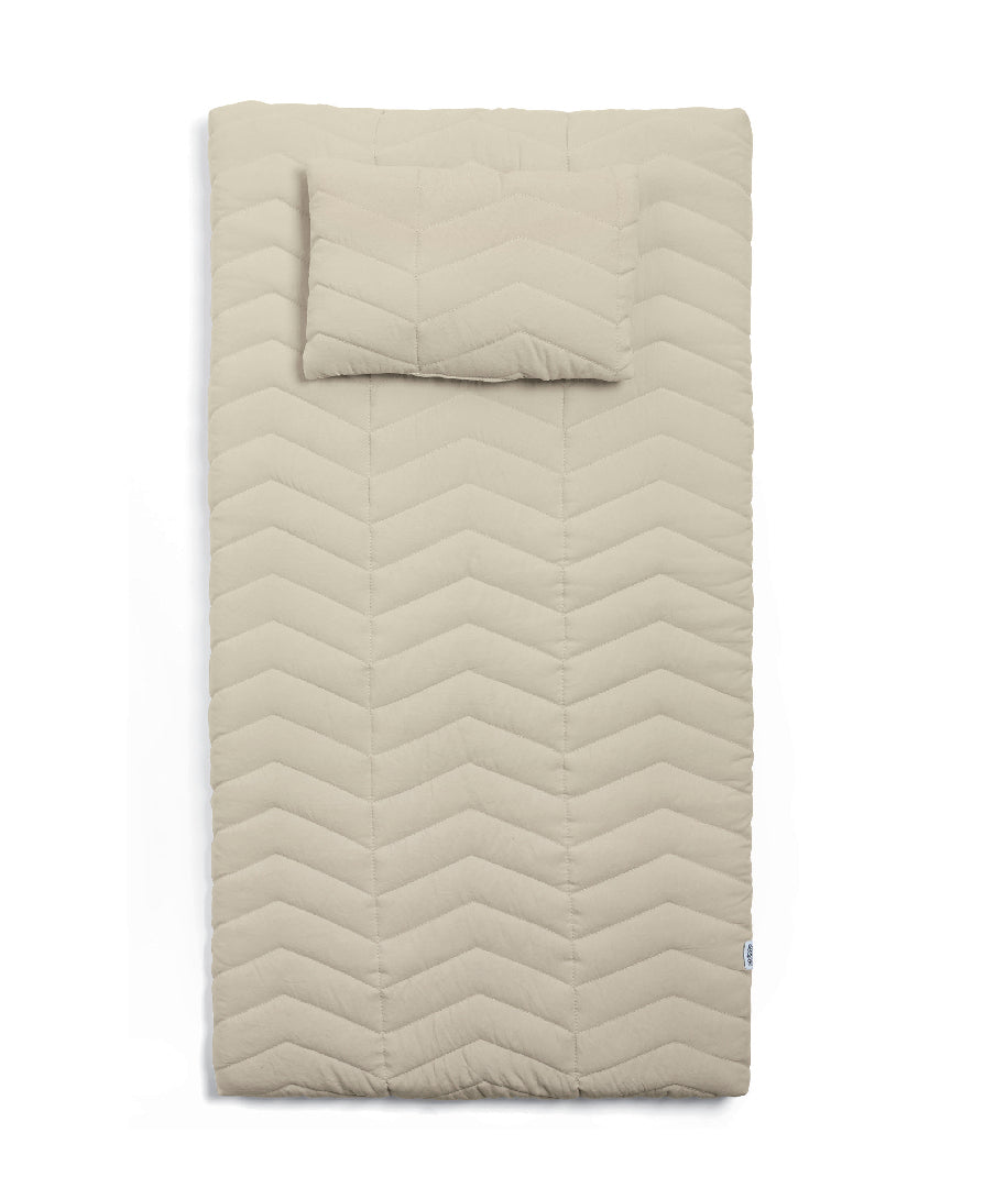 Mamas & Papas luxury changing mat in born to be wild neutral colour with pillow.