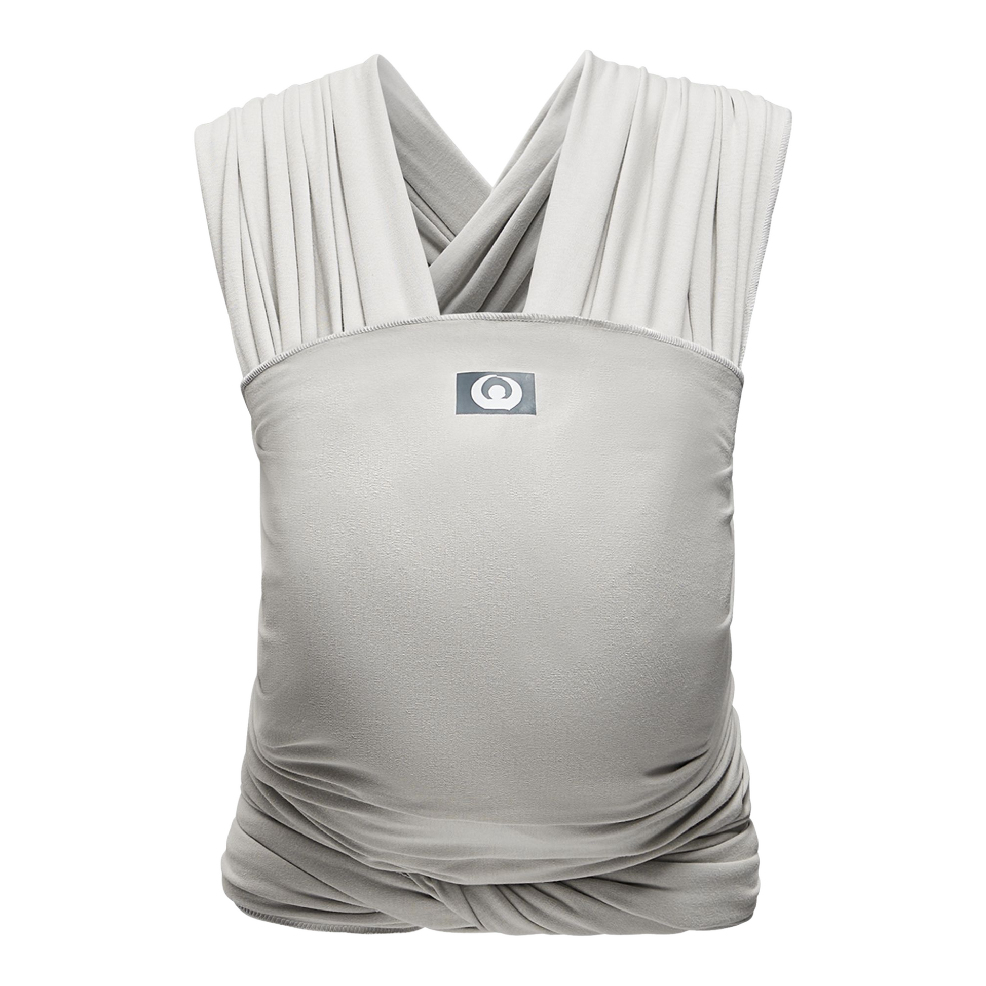 A baby carrier featuring a comfortable organic cotton wrap for secure and stylish baby carrying