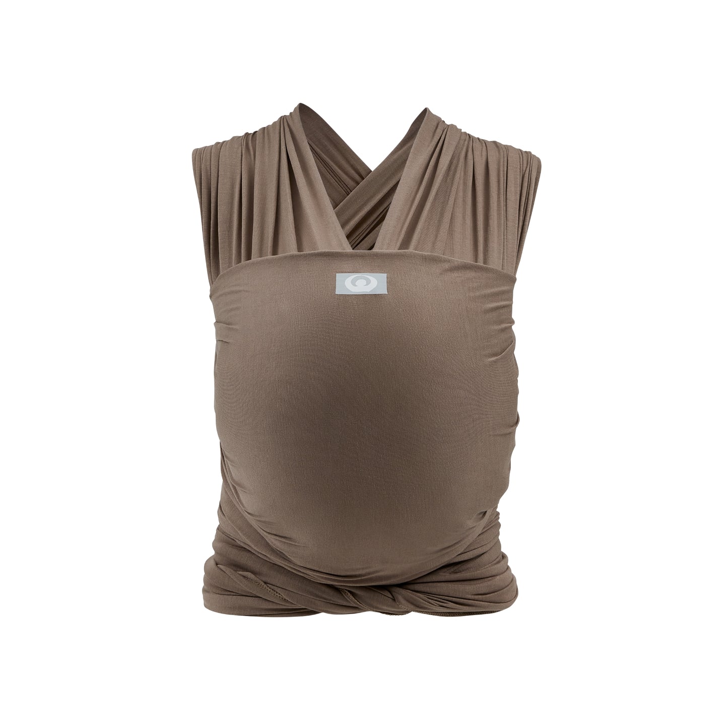 A baby carrier featuring a comfortable organic cotton wrap for secure and stylish baby carrying