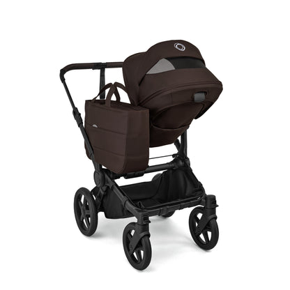 Bugaboo Donkey 6 pushchair single mode in cocoa brown colour.