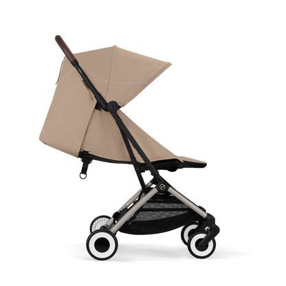 Cybex Orfeo stroller in almond beige colour.