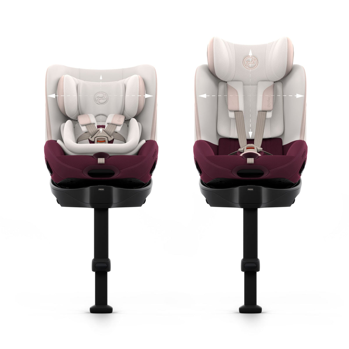 Cybex Sirona S car seat without base, in quartz pink style colour way.