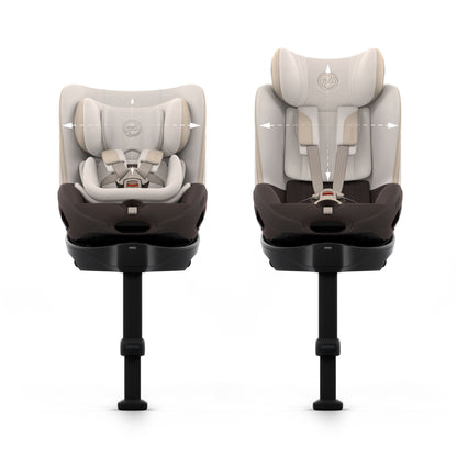 Cybex Sirona S car seat without base, in amber brown colour way,.