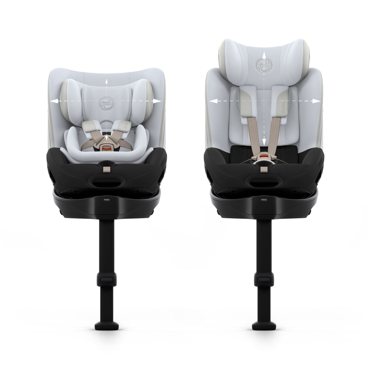 Cybex Sirona S car seat without base, in misty grey style colour way.